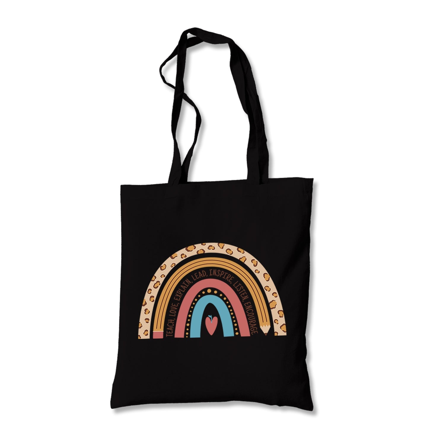 Teacher Rainbow Canvas Totebag - Premium  from Wenswind - Just 4990! Shop now at W.E.N.S. WIND