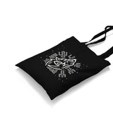 Wolf Howling and Viking Knots Canvas Totebag - Premium  from Wenswind - Just 4990! Shop now at W.E.N.S. WIND