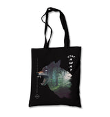 Wild Wolf in the Forest Canvas Totebag - Premium  from Wenswind - Just 4990! Shop now at W.E.N.S. WIND