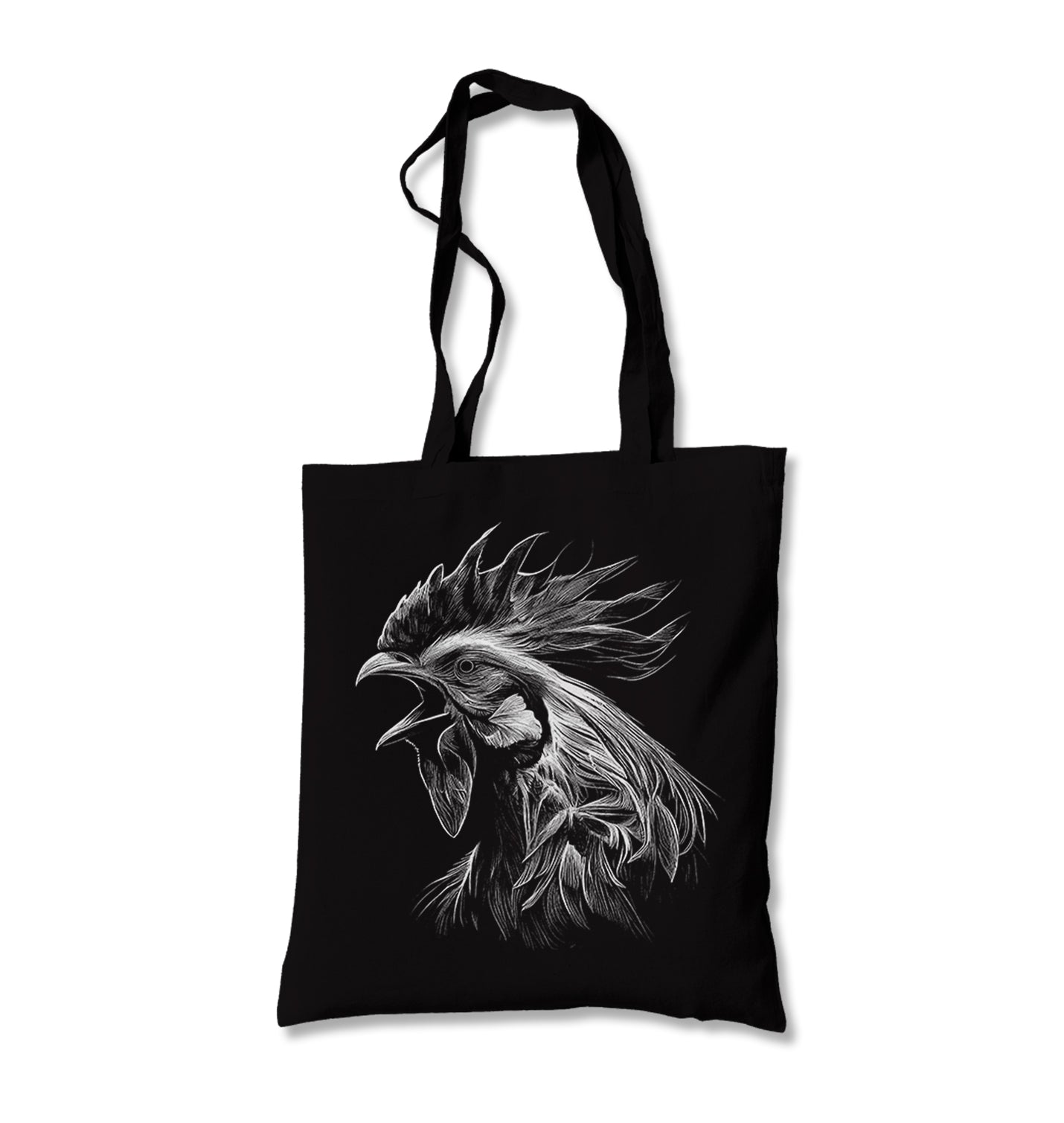 Rooster Realistic Canvas Totebag - Premium  from Wenswind - Just 4990! Shop now at W.E.N.S. WIND