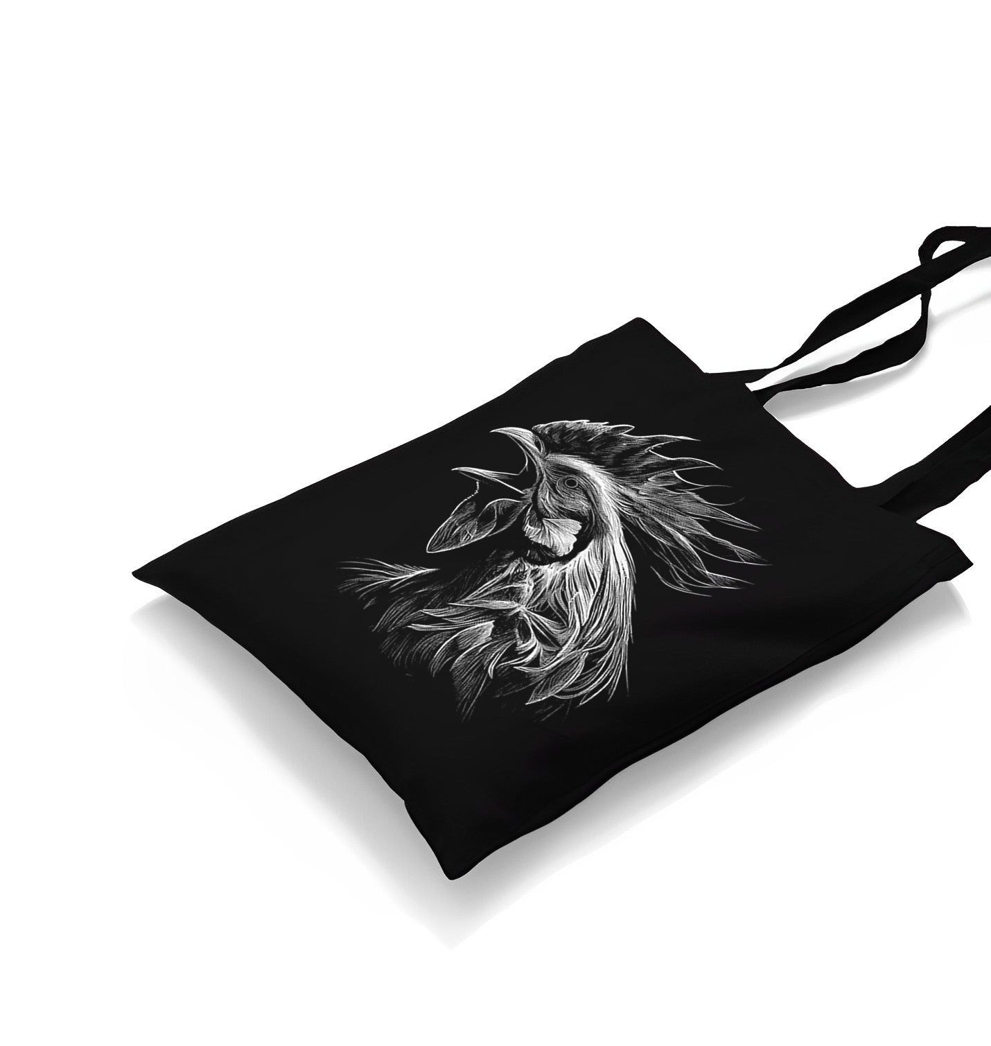 Rooster Realistic Canvas Totebag - Premium  from Wenswind - Just 4990! Shop now at W.E.N.S. WIND