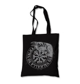 Crow with Valhalla Viking Sign Canvas Totebag - Premium  from Wenswind - Just 4990! Shop now at W.E.N.S. WIND