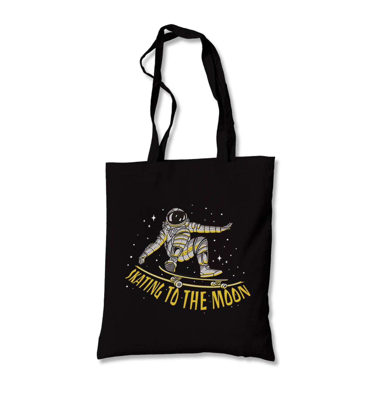 Astronaut Space Skating Canvas Totebag - Premium  from Wenswind - Just 4990! Shop now at W.E.N.S. WIND