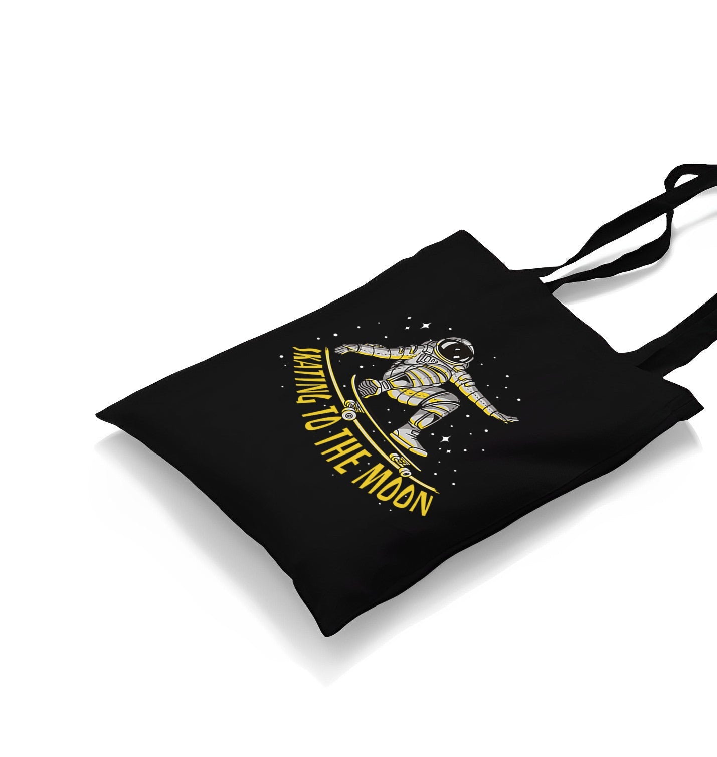 Astronaut Space Skating Canvas Totebag - Premium  from Wenswind - Just 4990! Shop now at W.E.N.S. WIND