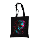 Cyberpunk Girl Canvas Totebag - Premium  from Wenswind - Just 4990! Shop now at W.E.N.S. WIND