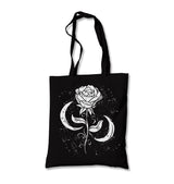 Moons Around a Rose Canvas Totebag - Premium  from Wenswind - Just 4990! Shop now at W.E.N.S. WIND