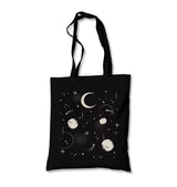 Night Sky with Moon and Stars Canvas Totebag - Premium  from Wenswind - Just 4990! Shop now at W.E.N.S. WIND