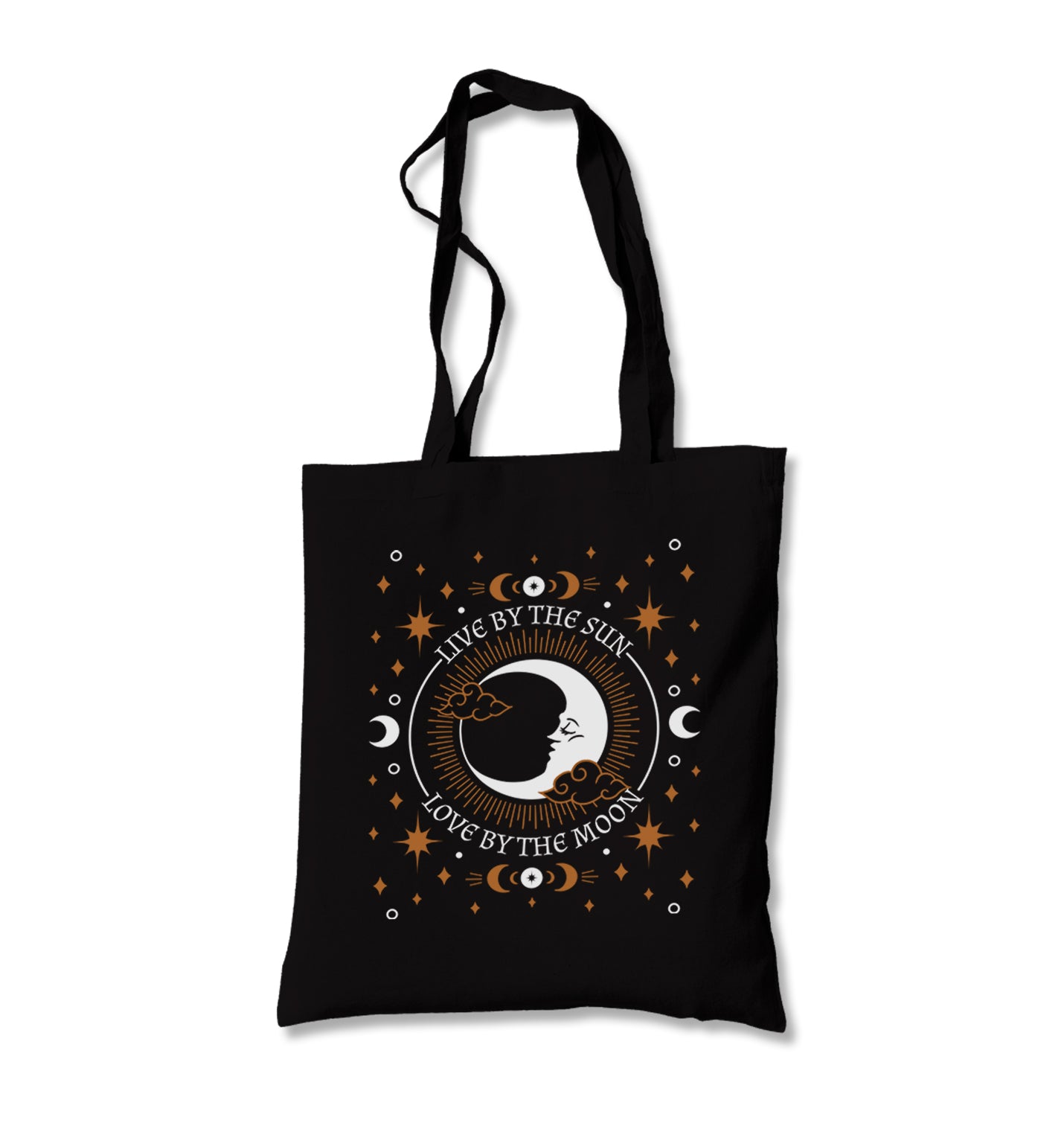 Live by the Sun Love by the Moon Canvas Totebag - Premium  from Wenswind - Just 4990! Shop now at W.E.N.S. WIND
