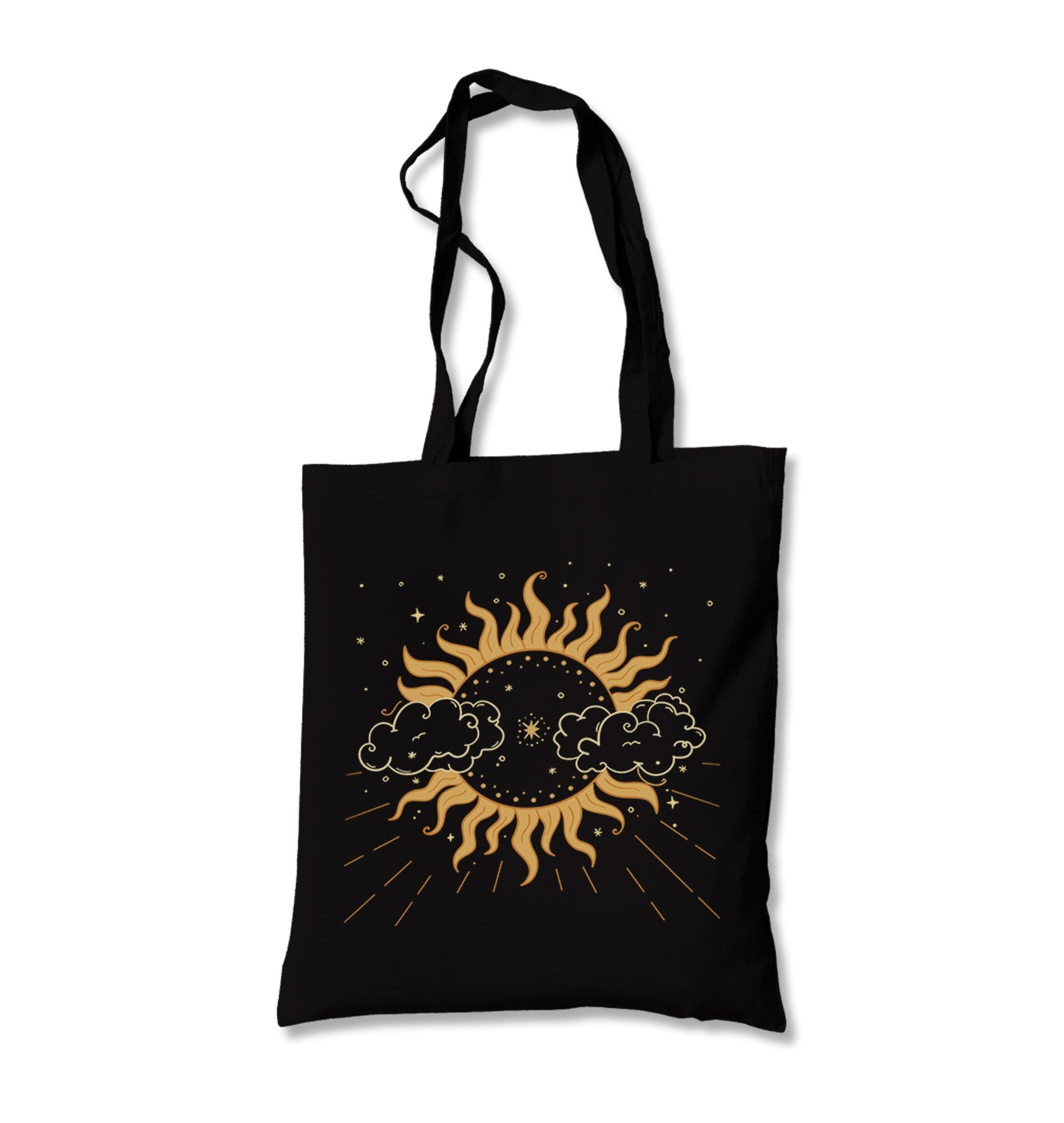 Sun Covered by Clouds Canvas Totebag - Premium  from Wenswind - Just 4990! Shop now at W.E.N.S. WIND