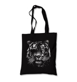 Tiger with an Eye Patch Realistic Canvas Totebag - Premium  from Wenswind - Just 4990! Shop now at W.E.N.S. WIND