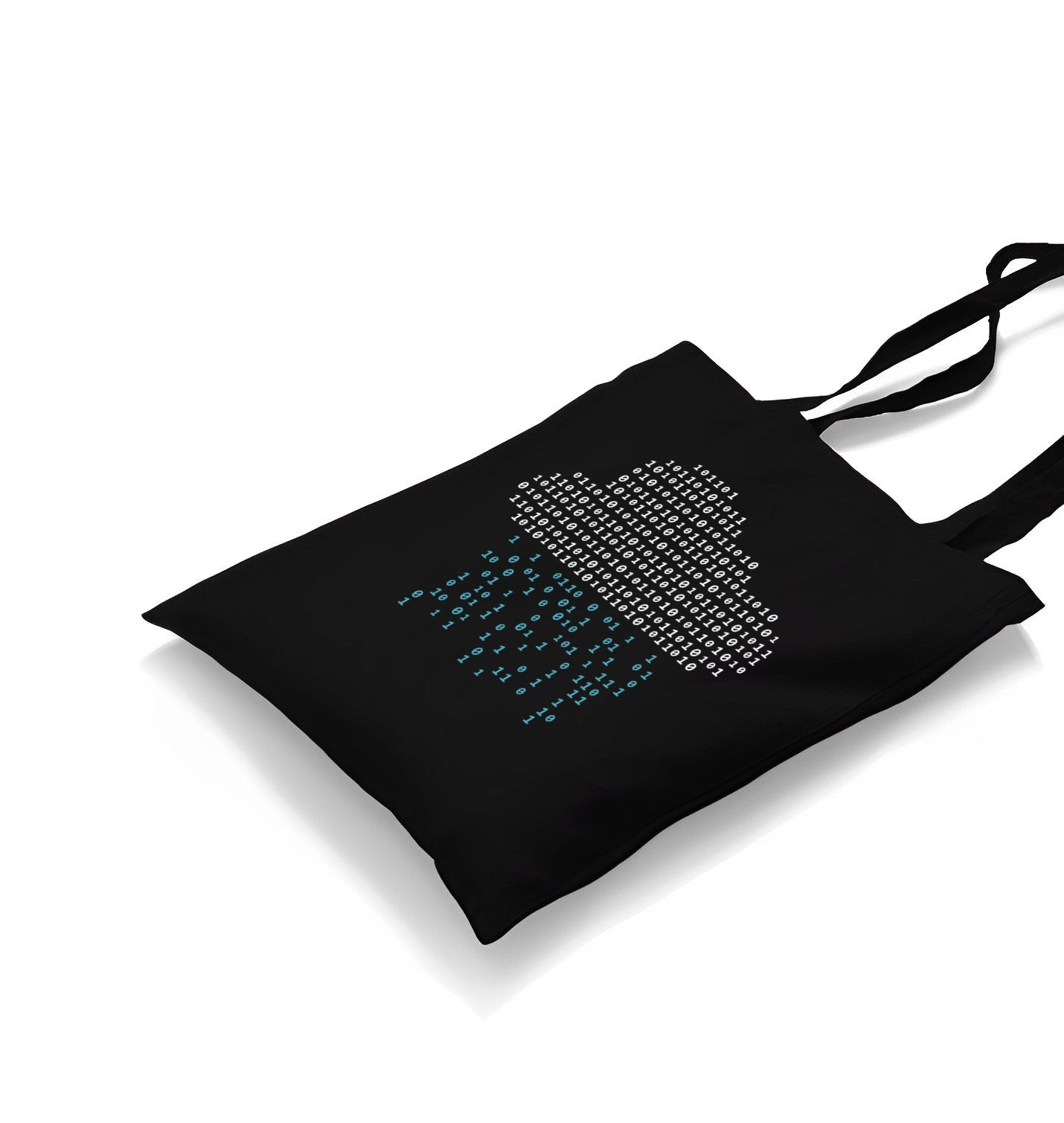 Cloud with Binary Code Numbers Canvas Totebag - Premium  from Wenswind - Just 4990! Shop now at W.E.N.S. WIND