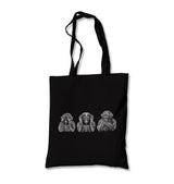 Three Monkeys Realistic Canvas Totebag - Premium  from Wenswind - Just 4990! Shop now at W.E.N.S. WIND