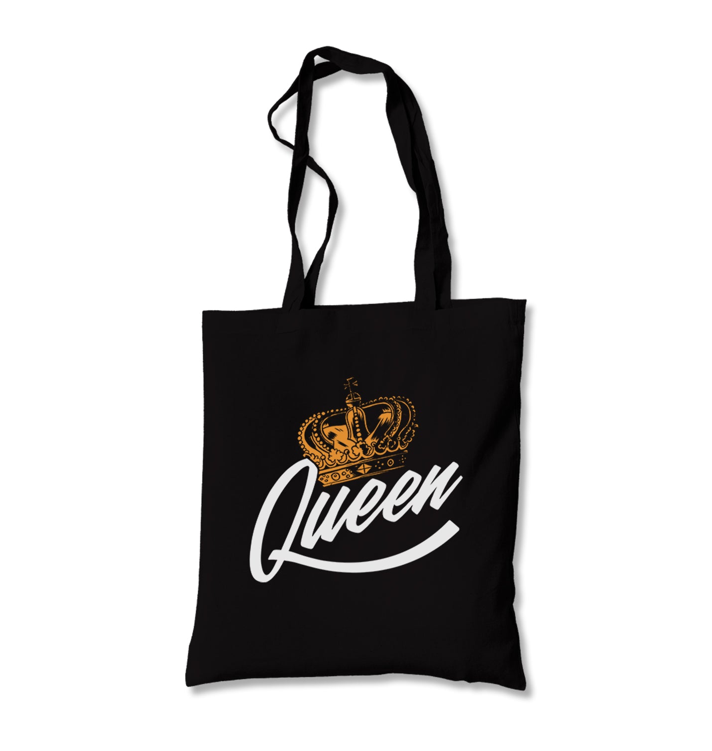 Queen Logo with a Crown Canvas Totebag - Premium  from Wenswind - Just 4990! Shop now at W.E.N.S. WIND