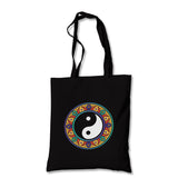 Yin Yang Symbol in the Middle of Mandala Canvas Totebag - Premium  from Wenswind - Just 4990! Shop now at W.E.N.S. WIND