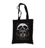 Skull over a Horror House Canvas Totebag - Premium  from Wenswind - Just 4990! Shop now at W.E.N.S. WIND