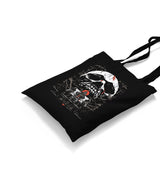 Skull over a Horror House Canvas Totebag - Premium  from Wenswind - Just 4990! Shop now at W.E.N.S. WIND