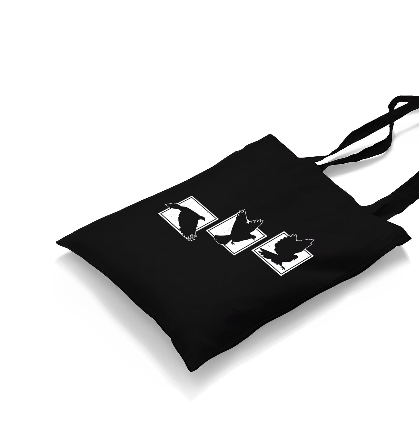 Birds Flying Against Frames Canvas Totebag - Premium  from Wenswind - Just 4990! Shop now at W.E.N.S. WIND