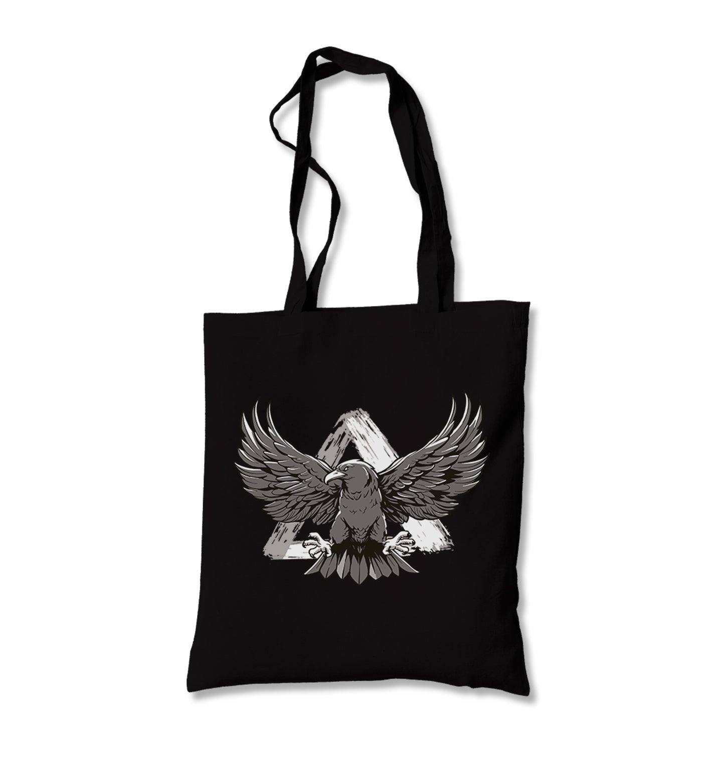 Eagle Flying Against a Triangle Canvas Totebag - Premium  from Wenswind - Just 4990! Shop now at W.E.N.S. WIND