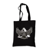 Eagle Flying Against a Triangle Canvas Totebag - Premium  from Wenswind - Just 4990! Shop now at W.E.N.S. WIND