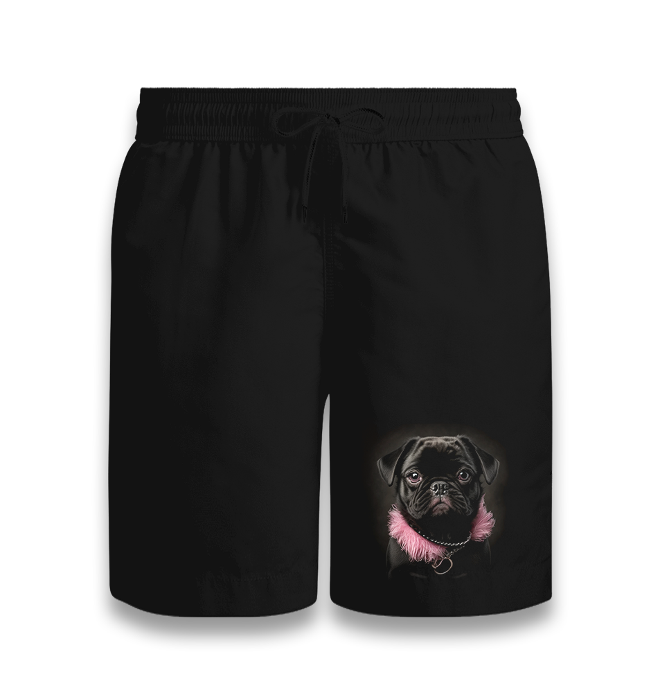 Dog Wearing Pink Fur Black Shorts - Premium  from W.E.N.S. WIND - Just 7990! Shop now at W.E.N.S. WIND