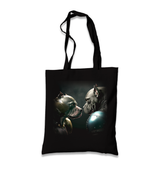 Dogs in Fight Black Canvas Totebag - Premium  from W.E.N.S. WIND - Just 4990! Shop now at W.E.N.S. WIND