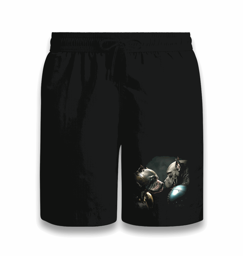 Angry Dogs Black Shorts - Premium Shorts from W.E.N.S. WIND - Just 7990! Shop now at W.E.N.S. WIND