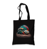 Offroad Car with Colorful Dust Background Black Canvas Totebag - Premium  from W.E.N.S. WIND - Just 4990! Shop now at W.E.N.S. WIND