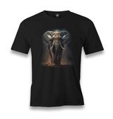 Elephant in the Jungle Men's Black Tshirt - Premium  from W.E.N.S. WIND - Just 6490! Shop now at W.E.N.S. WIND