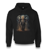 Elephant in the Jungle Unisex Black Hoodie - Premium  from W.E.N.S. WIND - Just 11990! Shop now at W.E.N.S. WIND