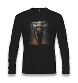 Elephant in the Jungle Unisex Black Longsleeve - Premium  from W.E.N.S. WIND - Just 7990! Shop now at W.E.N.S. WIND