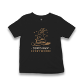 There's Magic Everywhere Witch Hat Kid's Black T-shirt - Premium  from W.E.N.S. WIND - Just 5990! Shop now at W.E.N.S. WIND