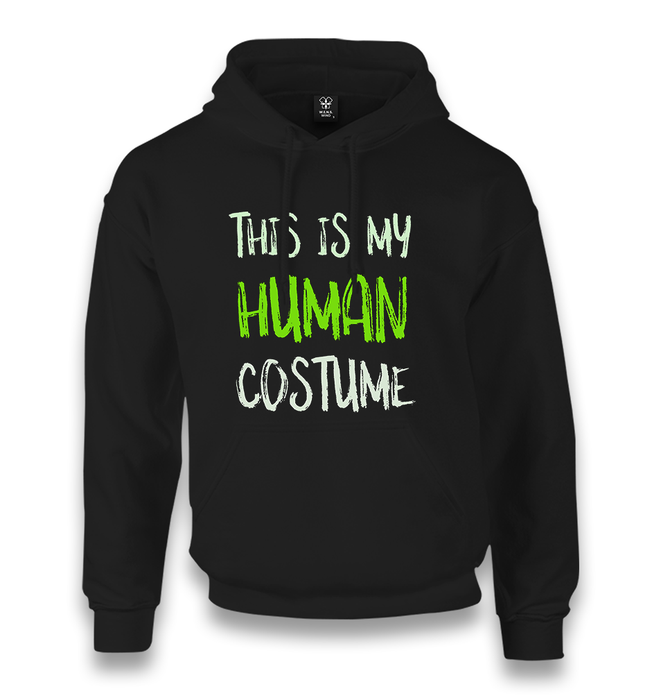 This is My Human Costume Unisex Black Hoodie - Premium  from W.E.N.S. WIND - Just 11990! Shop now at W.E.N.S. WIND