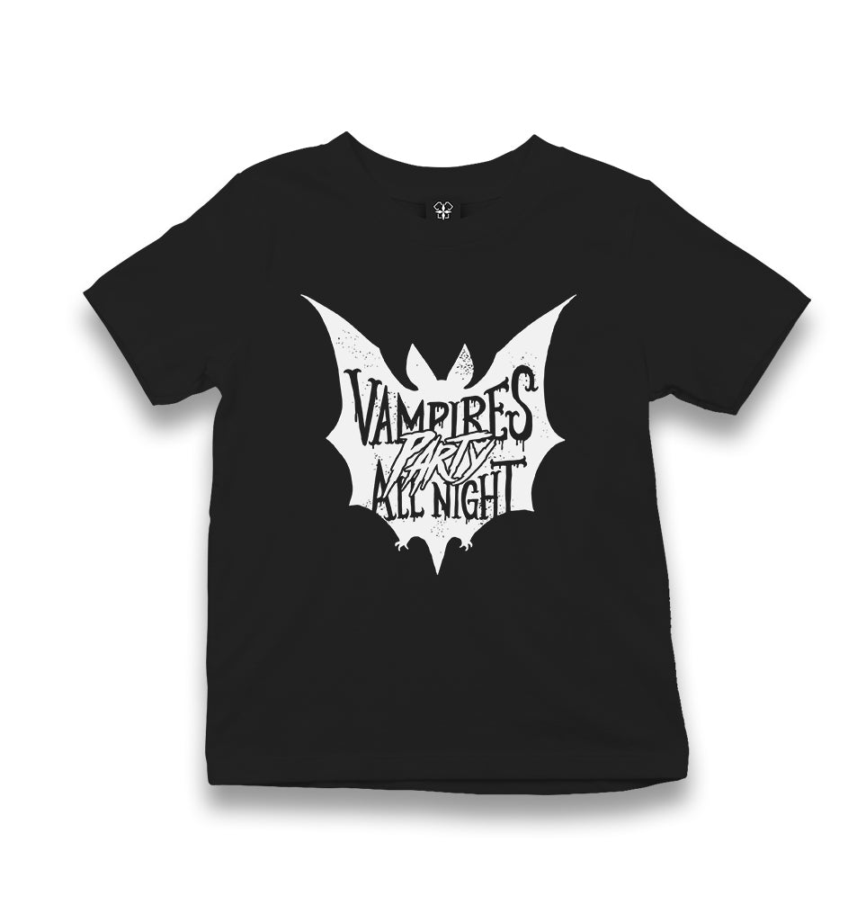 Halloween - Vampires Party At Night Kid's Black T-shirt - Premium  from W.E.N.S. WIND - Just 5990! Shop now at W.E.N.S. WIND