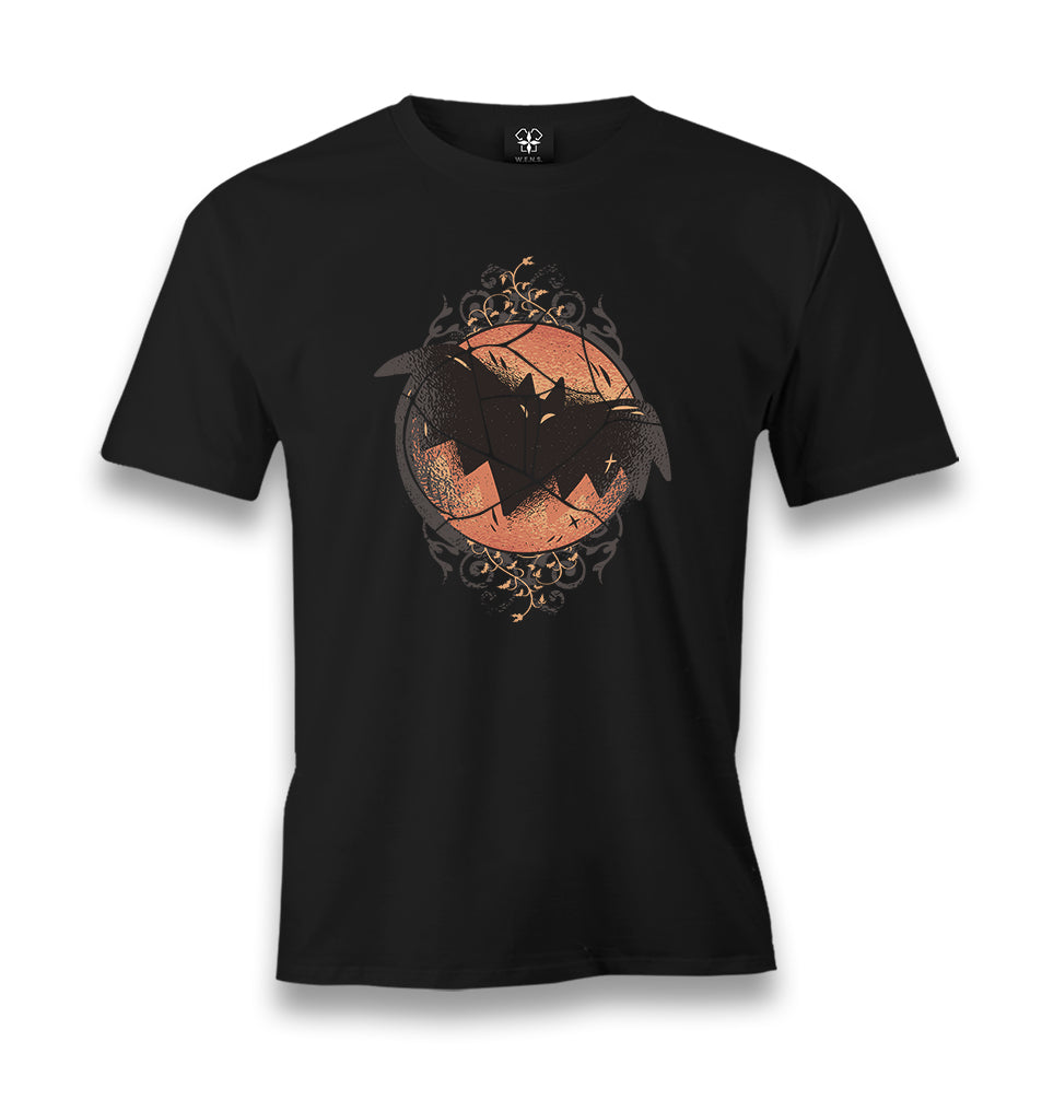 Halloween-Broken Bat Madalion Men's Black Tshirt - Premium  from W.E.N.S. WIND - Just 6490! Shop now at W.E.N.S. WIND