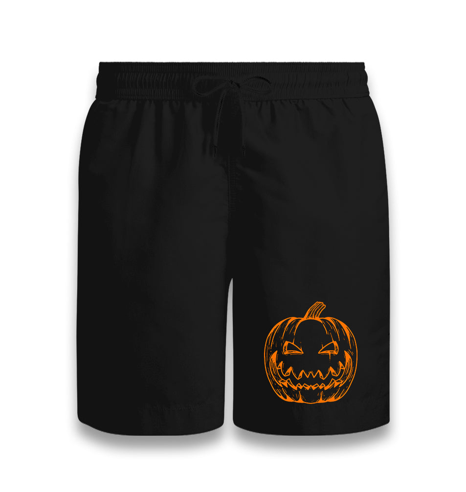 Halloween - Pumpkin Black Shorts - Premium  from W.E.N.S. WIND - Just 7990! Shop now at W.E.N.S. WIND