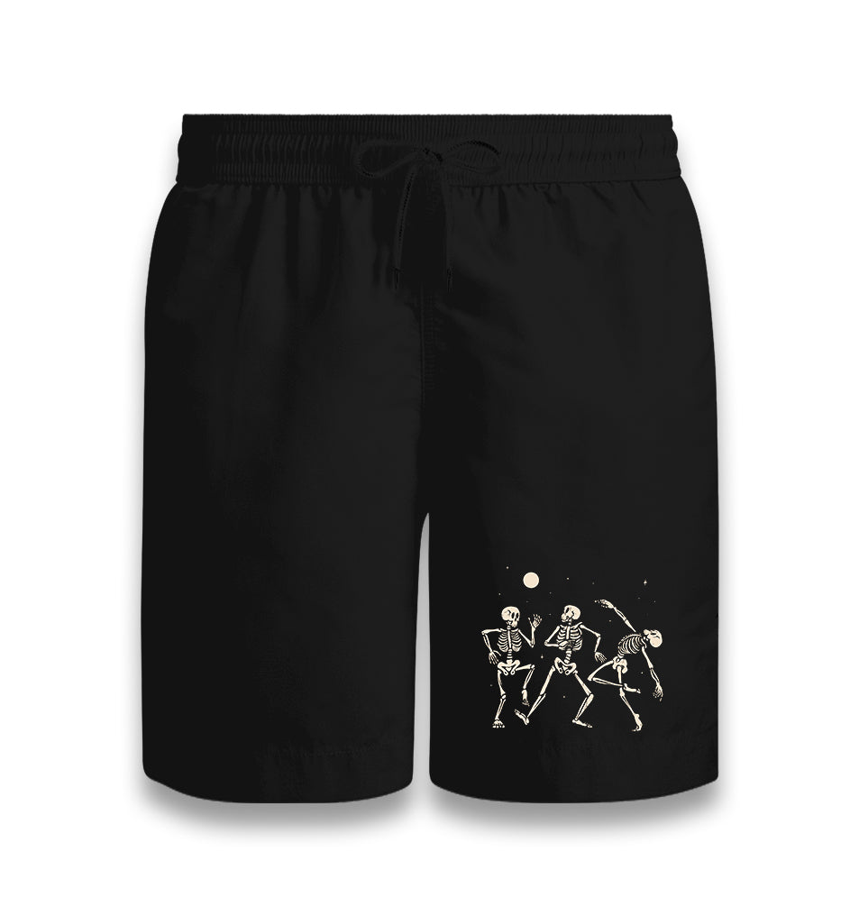 Halloween - Three Skeleton Moon Dance Black Shorts - Premium  from W.E.N.S. WIND - Just 7990! Shop now at W.E.N.S. WIND