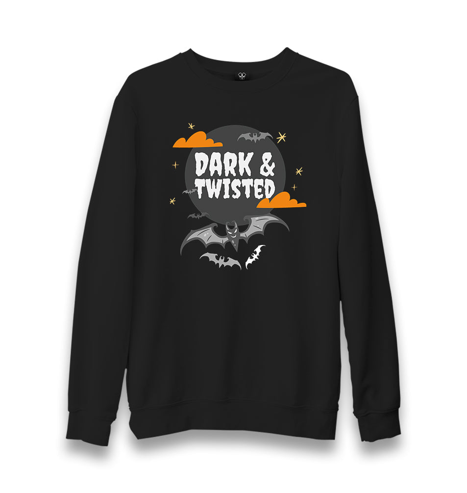 Halloween - Dark and Twisted Unisex Black Sweatshirt - Premium  from W.E.N.S. WIND - Just 10990! Shop now at W.E.N.S. WIND