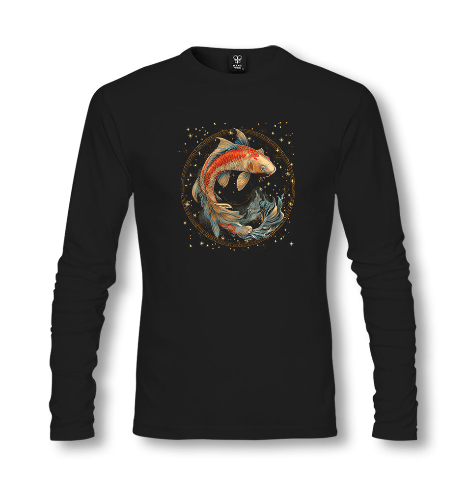 Horoscope Zodiac Signs Pisces - ES5247 Unisex Black Longsleeve - Premium  from W.E.N.S. WIND - Just 7990! Shop now at W.E.N.S. WIND