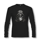 Skeleton with Sunglasses Wearing  Black Hoodie - ES5248 Unisex Black Longsleeve - Premium  from W.E.N.S. WIND - Just 7990! Shop now at W.E.N.S. WIND