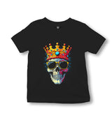 King Skeleton with Crown - ES5249 Kid's Black T-shirt - Premium  from W.E.N.S. WIND - Just 5990! Shop now at W.E.N.S. WIND