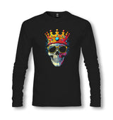 King Skeleton with Crown - ES5249 Unisex Black Longsleeve - Premium  from W.E.N.S. WIND - Just 7990! Shop now at W.E.N.S. WIND