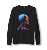 Glitch Ghost Skeleton - ES5250 Unisex Black Sweatshirt - Premium  from W.E.N.S. WIND - Just 10990! Shop now at W.E.N.S. WIND