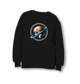 Space Rocket Going Out of the Orbit - ES5253 Kid's Black Sweatshirt - Premium  from W.E.N.S. WIND - Just 7990! Shop now at W.E.N.S. WIND