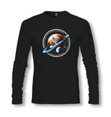 Space Rocket Going Out of the Orbit - ES5253 Unisex Black Longsleeve - Premium  from W.E.N.S. WIND - Just 7990! Shop now at W.E.N.S. WIND