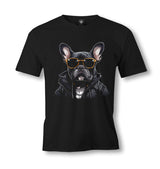 Cool French Bulldog with Sunglasses - ES5II55 Men's Black Tshirt - Premium  from W.E.N.S. WIND - Just 6490! Shop now at W.E.N.S. WIND
