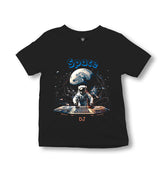 Astronaut DJ Playing Music in the Space Galaxy - ES5257 Kid's Black T-shirt - Premium  from W.E.N.S. WIND - Just 5990! Shop now at W.E.N.S. WIND