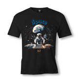 Astronaut DJ Playing Music in the Space Galaxy - ES5II57 Men's Black Tshirt - Premium  from W.E.N.S. WIND - Just 6490! Shop now at W.E.N.S. WIND