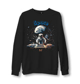 Astronaut DJ Playing Music in the Space Galaxy - ES5257 Unisex Black Sweatshirt - Premium  from W.E.N.S. WIND - Just 10990! Shop now at W.E.N.S. WIND