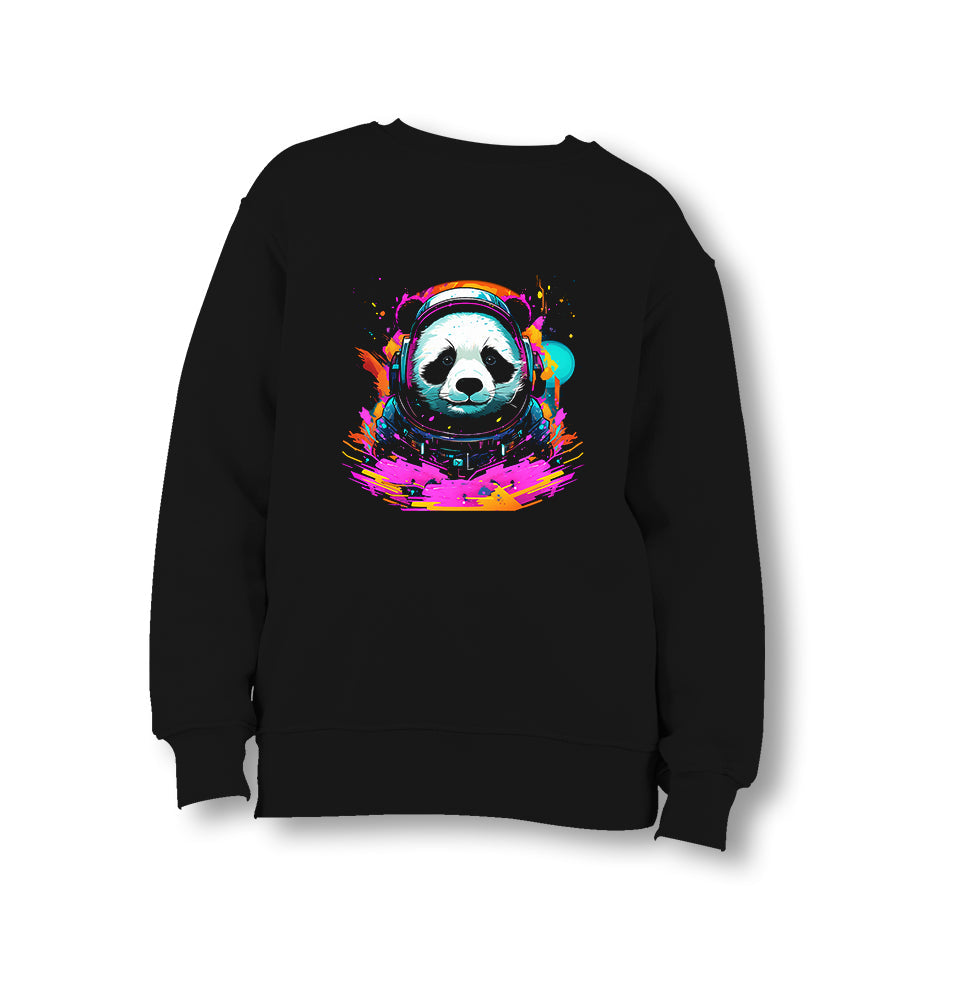 Astronaut Panda in the Galaxy - ES5258 Kid's Black Sweatshirt - Premium  from W.E.N.S. WIND - Just 7990! Shop now at W.E.N.S. WIND