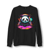 Astronaut Panda in the Galaxy - ES5258 Unisex Black Sweatshirt - Premium  from W.E.N.S. WIND - Just 10990! Shop now at W.E.N.S. WIND